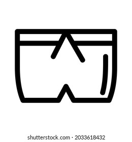 underwear icon or logo isolated sign symbol vector illustration - high quality black style vector icons
