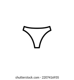icono de ropa interior. icono de vector shorts. vestimenta, icono 
