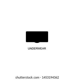 underwear icon vector black design