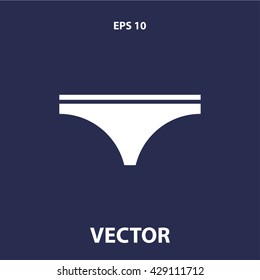 underwear icon. underwear vector illustration
