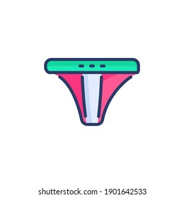 Underwear icon in vector. Logotype