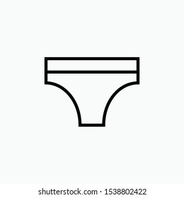 Underwear Icon - Vector, Sign and Symbol for Design, Presentation, Website or Apps Elements.