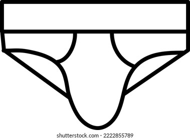 Underwear icon vector symbol template on white background..eps