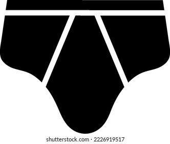 Underwear icon vector symbol template on white background
