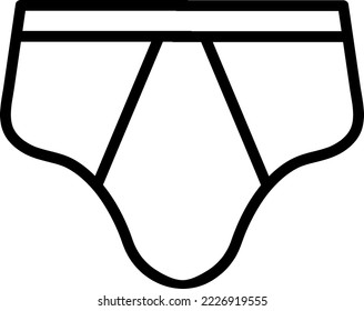Icono de ropa interior plantilla de símbolo vector sobre fondo blanco..eps