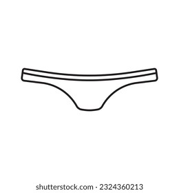 diseño de imagen de icono de ropa interior vectorial