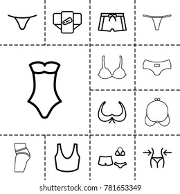 Vector Illustration Infographics Elements Bikini Swimsuits Stock Vector ...