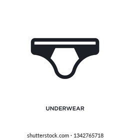 underwear isolated icon. simple element illustration from hygiene concept icons. underwear editable logo sign symbol design on white background. can be use for web and mobile