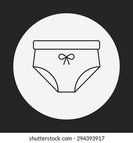 underwear line icon