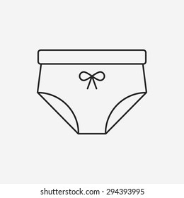 underwear line icon