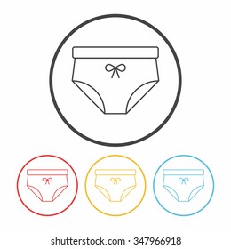 underwear line icon