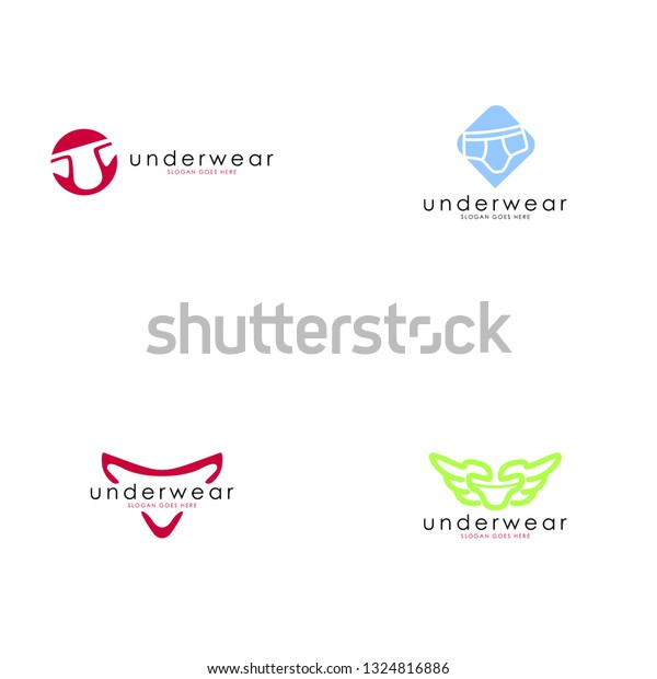 Underwear Logo Design Stock Vector (Royalty Free) 1324816886