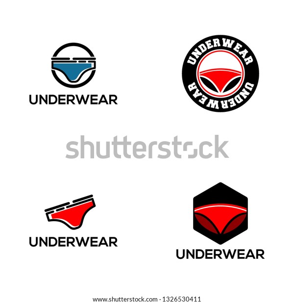 Underwear Logo Design Template Stock Vector (Royalty Free) 1326530411