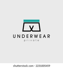 underwear logo vector illustration design