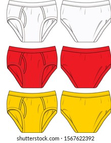 underwear for men vector template pattern
