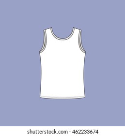 underwear. men's underwear T-shirt drawn vector