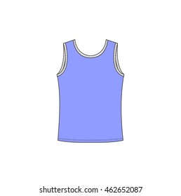 underwear. men's underwear T-shirt drawn vector
