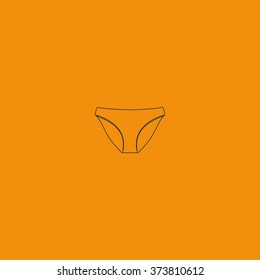 Underwear pants icon.