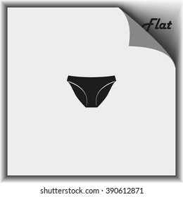 Underwear pants icon.