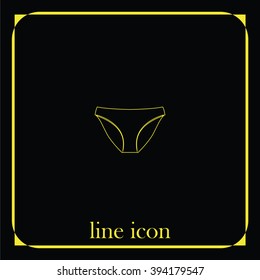 Underwear pants icon.
