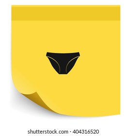 Underwear pants icon.