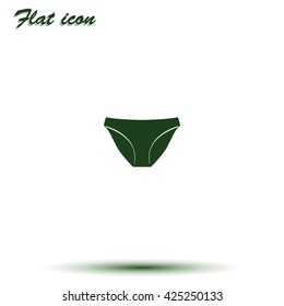 Underwear pants icon.