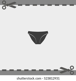Underwear pants icon.