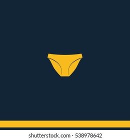 Underwear pants icon.
