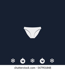 Underwear pants icon.