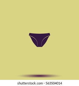 Underwear pants icon.