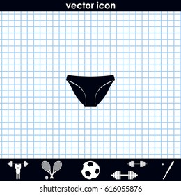 Underwear pants icon.