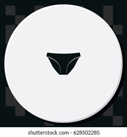 Underwear pants icon.