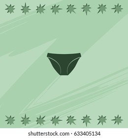 Underwear pants icon.
