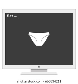 Underwear pants icon.