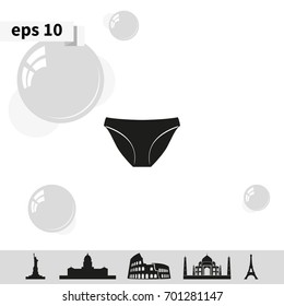 Underwear pants icon.