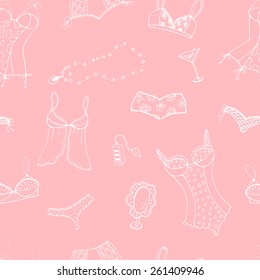 underwear,  seamless pattern, vector illustration