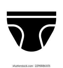 underwear solid icon illustration vector graphic