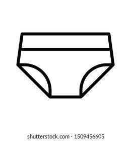 underwear thin line vector icon