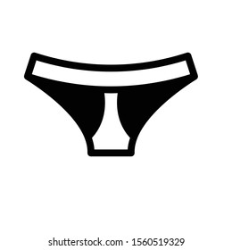 underwear vector glyph flat icon 