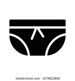 underwear vector glyph flat icon 