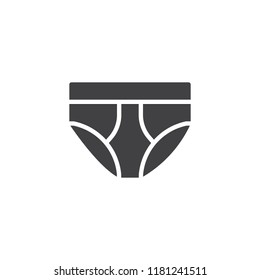 Underwear vector icon. filled flat sign for mobile concept and web design. trunks simple solid icon. Symbol, logo illustration. Pixel perfect vector graphics