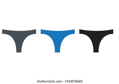 underwear vector icon on white background