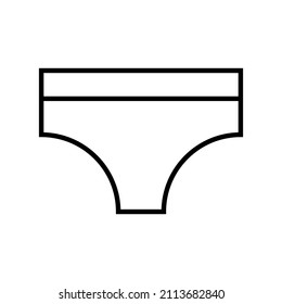 vector de ropa interior, icono o símbolo de diseño