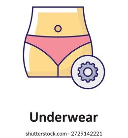 Icono del Vector de la ropa interior que puede modificar o editar fácilmente

