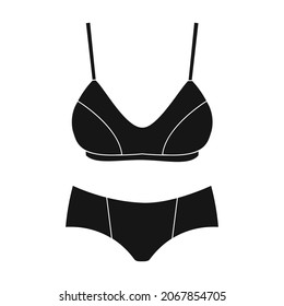 Underwear vector icon.Black vector icon isolated on white background underwear.