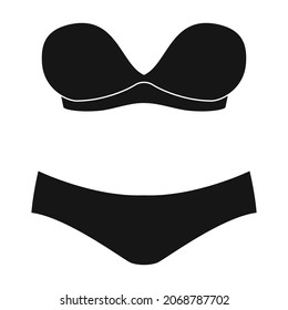 Underwear vector icon.Black vector icon isolated on white background underwear.