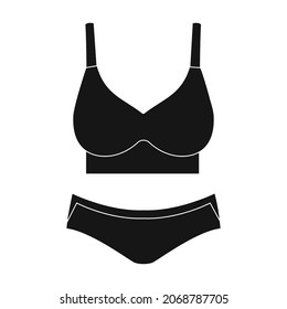 Underwear vector icon.Black vector icon isolated on white background underwear.