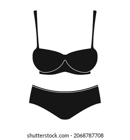 Underwear vector icon.Black vector icon isolated on white background underwear.