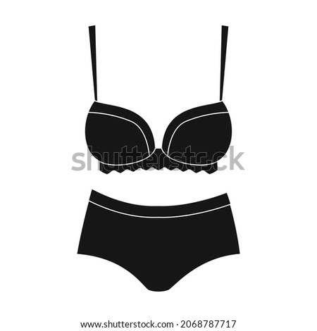 Underwear vector icon.Black vector icon isolated on white background underwear.