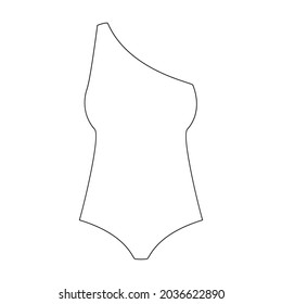 Underwear vector icon.Outline vector icon isolated on white background underwear.